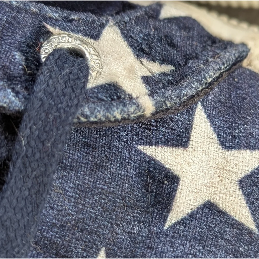 Anthropologie Superga Velvet Stars 90s Grunge Cotu Fantasy Sneakers Women's 6.5